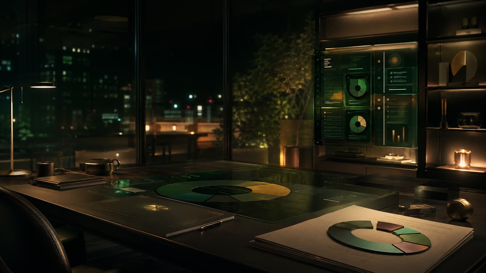 Cinematic founder command center with a unified fundraising operating surface.